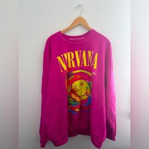 pink nirvana sweatshirt